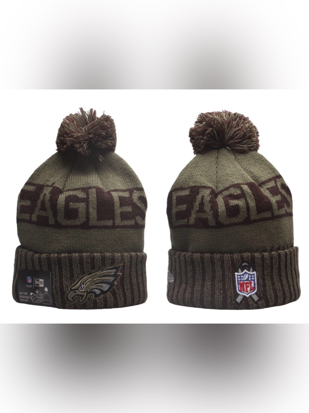 Philadelphia Eagles Salute to Service New Era NFL Beanie OSFM - Brand New